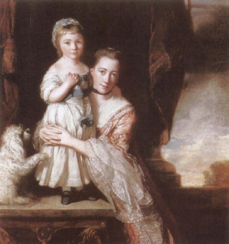 Sir Joshua Reynolds The Countess Spencer with her Daughter Georgiana china oil painting image